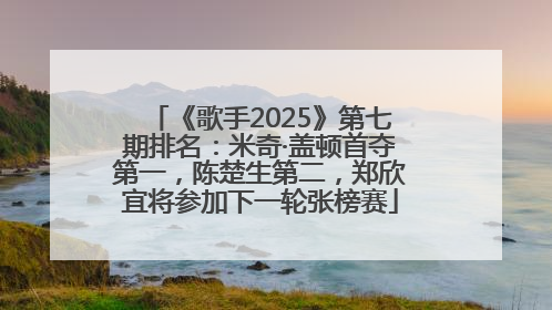 《歌手2025》第七期排名：米奇·盖顿首夺第一，陈楚生第二，郑欣宜将参加下一轮张榜赛