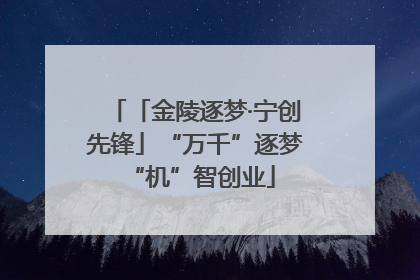 「金陵逐梦·宁创先锋」“万千”逐梦 “机”智创业