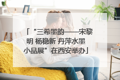 “三希墨韵——宋黎明 杨稳新 丹萍水墨小品展”在西安举办