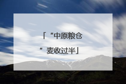 “中原粮仓”麦收过半