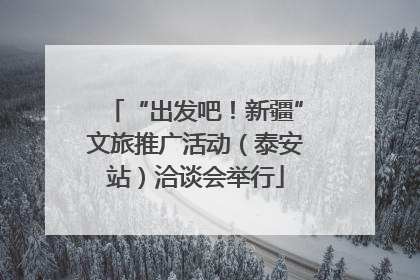 “出发吧！新疆”文旅推广活动（泰安站）洽谈会举行