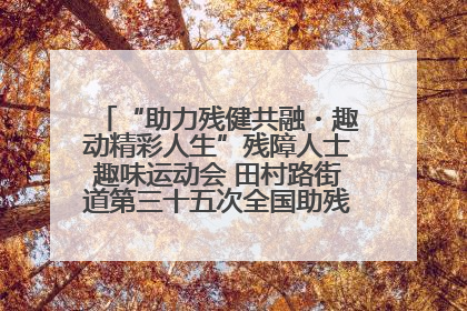 “助力残健共融・趣动精彩人生”残障人士趣味运动会 田村路街道第三十五次全国助残日主题活动圆满举办