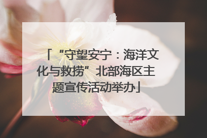 “守望安宁：海洋文化与救捞”北部海区主题宣传活动举办