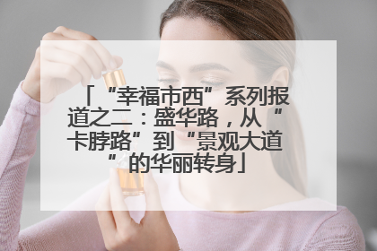“幸福市西”系列报道之二：盛华路，从“卡脖路”到“景观大道”的华丽转身