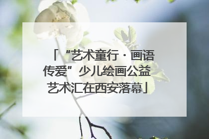 “艺术童行・画语传爱”少儿绘画公益艺术汇在西安落幕