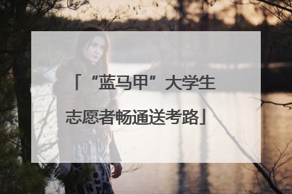 “蓝马甲”大学生志愿者畅通送考路