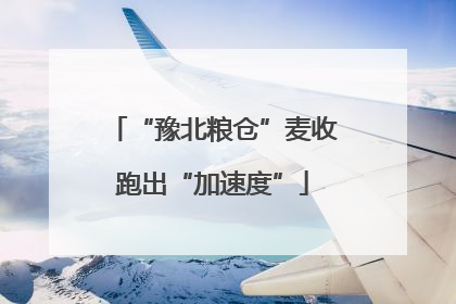 “豫北粮仓”麦收跑出“加速度”