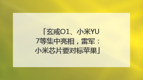 玄戒O1、小米YU7等集中亮相，雷军：小米芯片要对标苹果