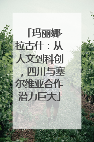 玛丽娜·拉古什：从人文到科创，四川与塞尔维亚合作潜力巨大