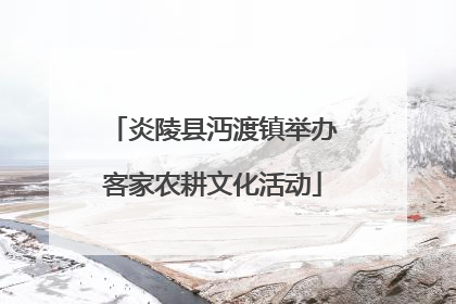 炎陵县沔渡镇举办客家农耕文化活动