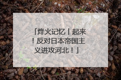 烽火记忆丨起来！反对日本帝国主义进攻河北！