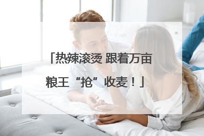 热辣滚烫 跟着万亩粮王“抢”收麦！