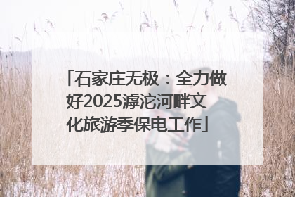 石家庄无极：全力做好2025滹沱河畔文化旅游季保电工作