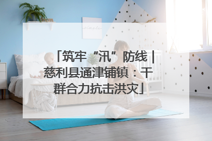筑牢“汛”防线｜慈利县通津铺镇：干群合力抗击洪灾