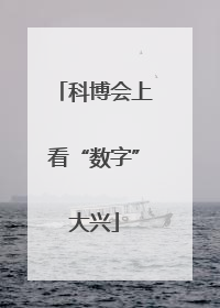 科博会上看“数字”大兴