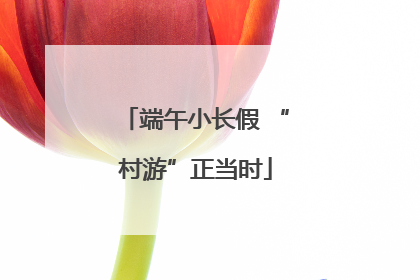 端午小长假 “村游”正当时