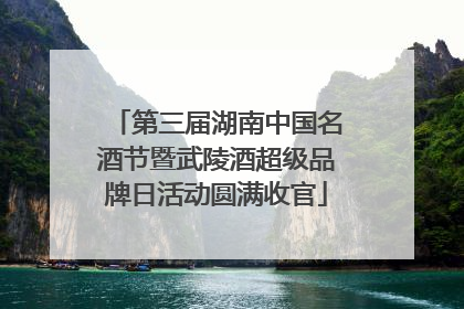 第三届湖南中国名酒节暨武陵酒超级品牌日活动圆满收官