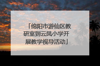 绵阳市游仙区教研室到云凤小学开展教学视导活动