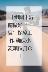 组图丨沂南做好“三夏”保障工作 确保小麦颗粒归仓