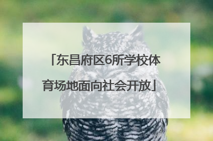 东昌府区6所学校体育场地面向社会开放