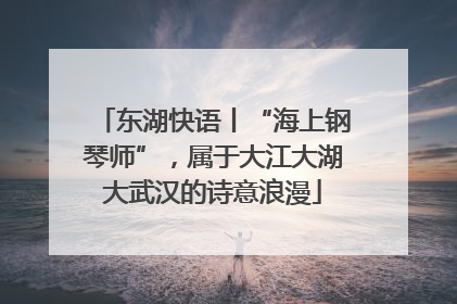 东湖快语丨“海上钢琴师”，属于大江大湖大武汉的诗意浪漫