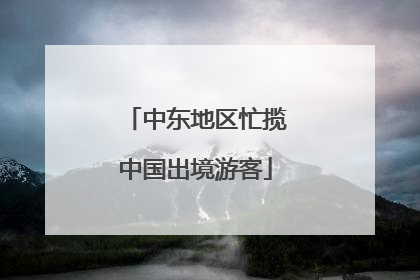 中东地区忙揽中国出境游客