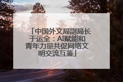 中国外文局副局长于运全：AI赋能和青年力量共促网络文明交流互鉴