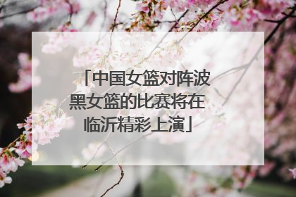 中国女篮对阵波黑女篮的比赛将在临沂精彩上演