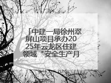 中建一局徐州翠屏山项目承办2025年云龙区住建领域“安全生产月”主题活动暨应急救援演练观摩会