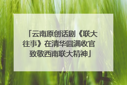 云南原创话剧《联大往事》在清华圆满收官 致敬西南联大精神