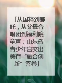 从国粹到哪吒，从父母合唱团到福利院童声：山东省青少年宫交出美育“融合创新”答卷