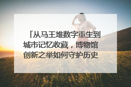 从马王堆数字重生到城市记忆收藏，博物馆创新之举如何守护历史、连接未来？