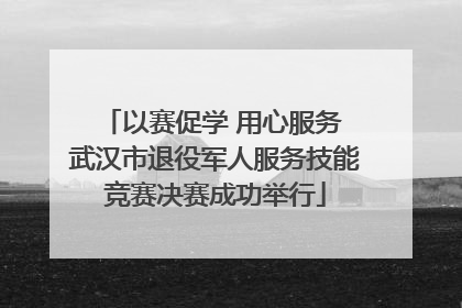 以赛促学 用心服务 武汉市退役军人服务技能竞赛决赛成功举行