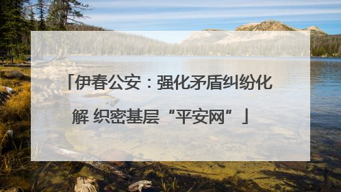 伊春公安：强化矛盾纠纷化解 织密基层“平安网”