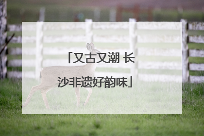 又古又潮 长沙非遗好韵味