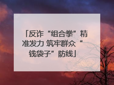 反诈“组合拳”精准发力 筑牢群众“钱袋子”防线