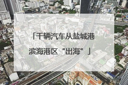 千辆汽车从盐城港滨海港区“出海”