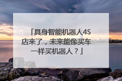 具身智能机器人4S店来了，未来能像买车一样买机器人？