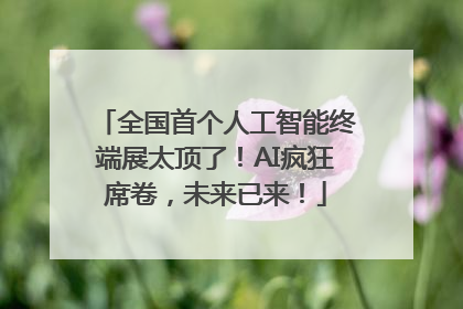 全国首个人工智能终端展太顶了！AI疯狂席卷，未来已来！