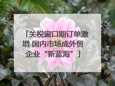 关税窗口期订单激增 国内市场成外贸企业“新蓝海”