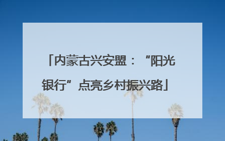 内蒙古兴安盟：“阳光银行”点亮乡村振兴路