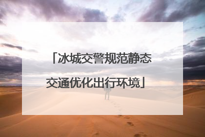 冰城交警规范静态交通优化出行环境