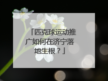 匹克球运动推广如何在济宁落地生根？