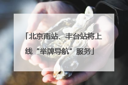 北京南站、丰台站将上线“举牌导航”服务