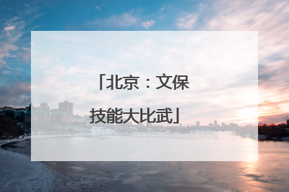 北京：文保技能大比武