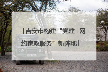 吉安市构建“党建+网约家政服务”新阵地