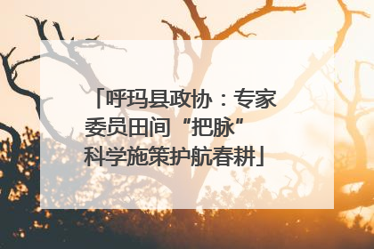 呼玛县政协：专家委员田间“把脉” 科学施策护航春耕