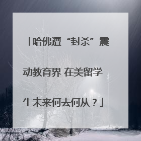 哈佛遭“封杀”震动教育界 在美留学生未来何去何从？