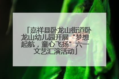 嘉祥县卧龙山街道卧龙山幼儿园开展“梦想起航，童心飞扬”六一文艺汇演活动