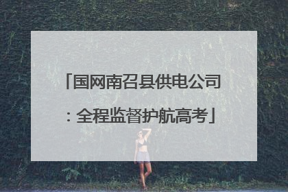 国网南召县供电公司：全程监督护航高考